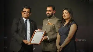 Kunal Seth, Director of Shalimar Group, received an accolade from Hurun India