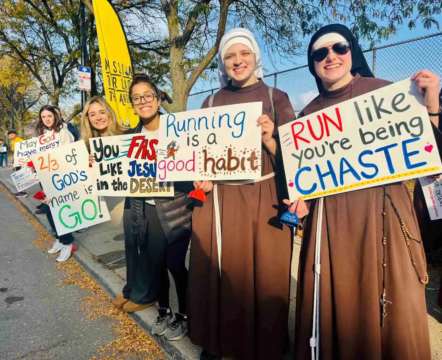Sister Stephanie Baliga has raised over $2.6 million through the Chicago Marathon