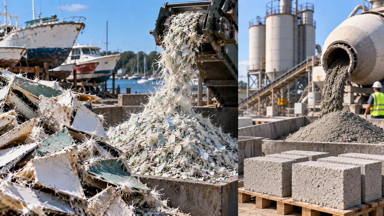Rhode Island pilot recycled 80 short tons of fibreglass from old: The wider industry impact
