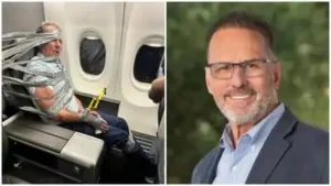 Layne Lundeen argues he has no memory of the alleged American Airlines flight outburst