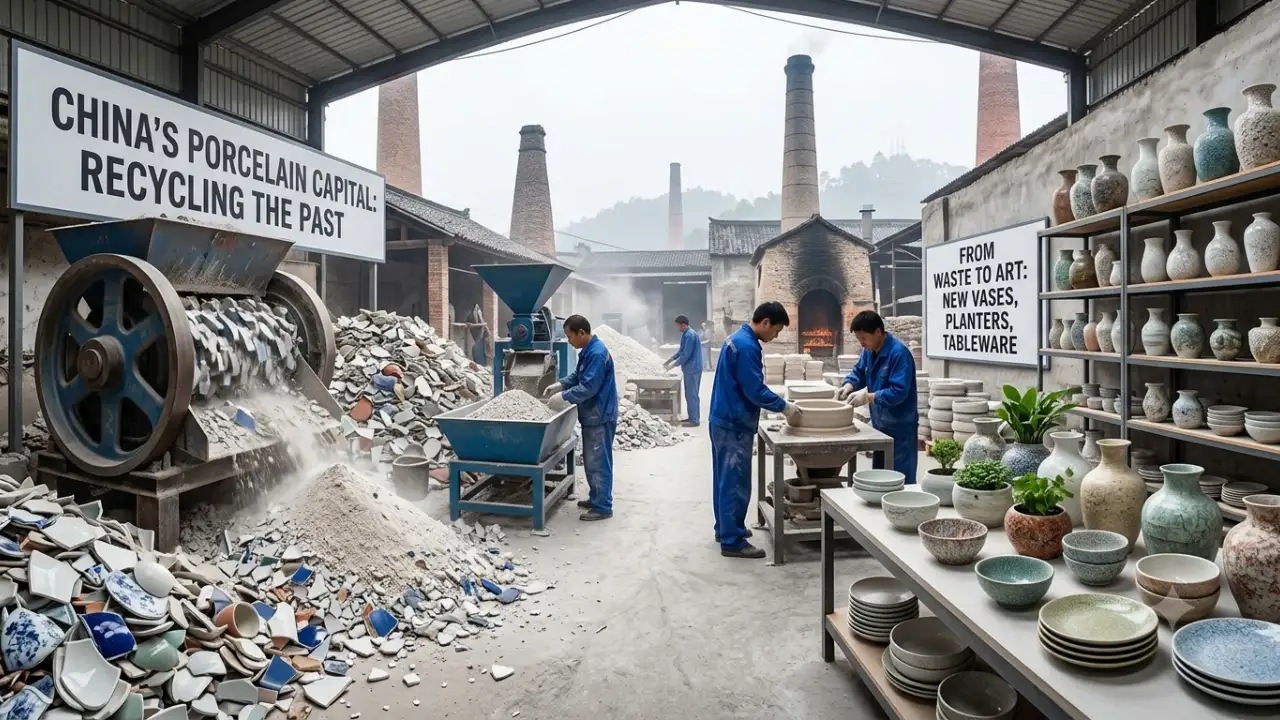 Jingdezhen, China's porcelain centre, is taking a different approach to some of its discarded