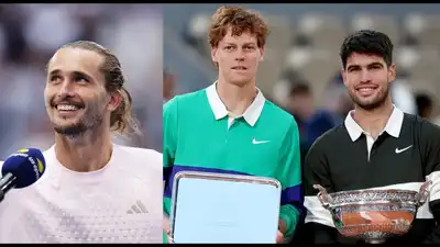 Roger Federer names the best player between Carlos Alcaraz, Jannik Sinner and Alexander Zverev