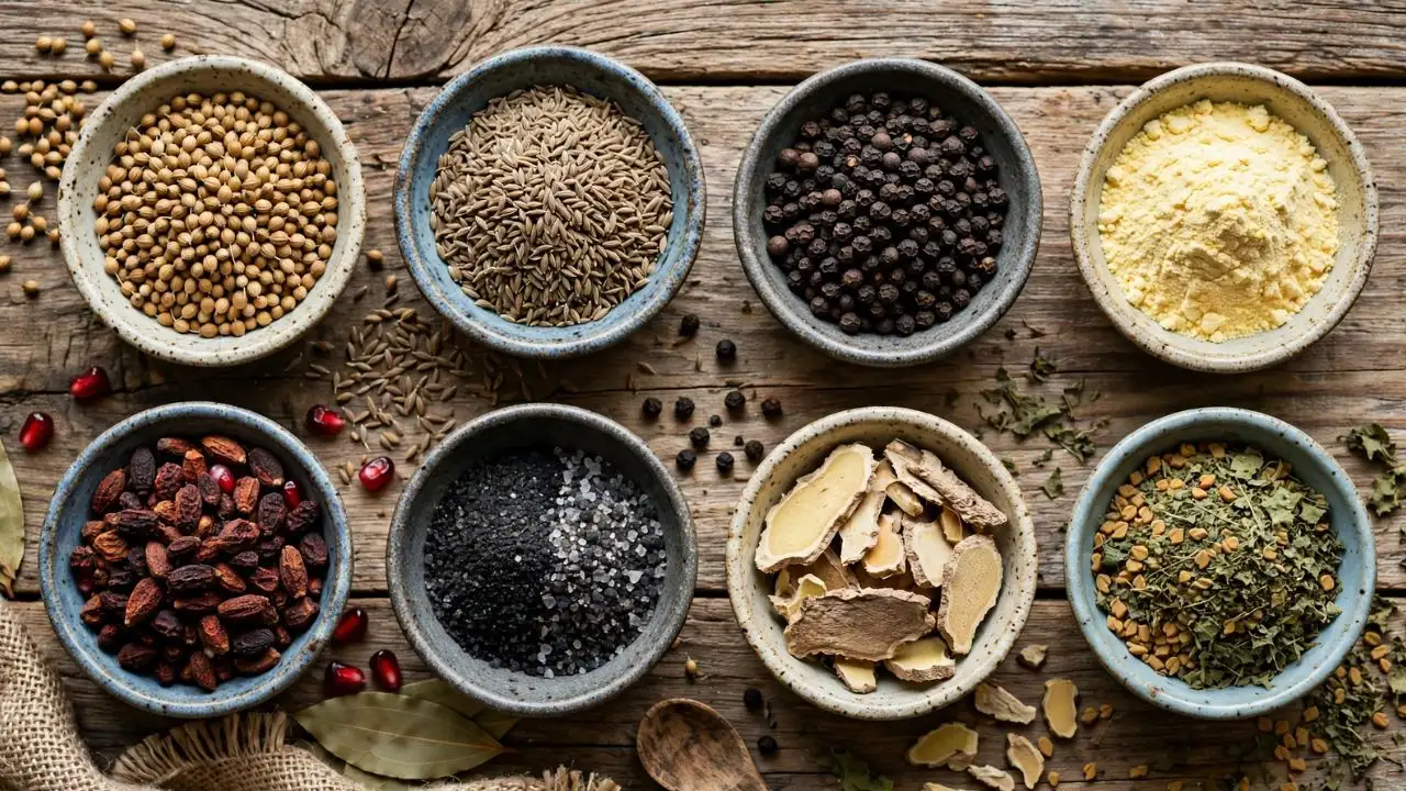 Grinding small batches lets you prepare blends suited to dal, sabzi, chole, sambar, rasam, pav