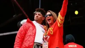 Randi Mahomes experienced a poignant moment in New York City as she saw her son, Patrick