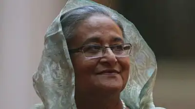 Awami members celebrating Hasina's birthday under lens