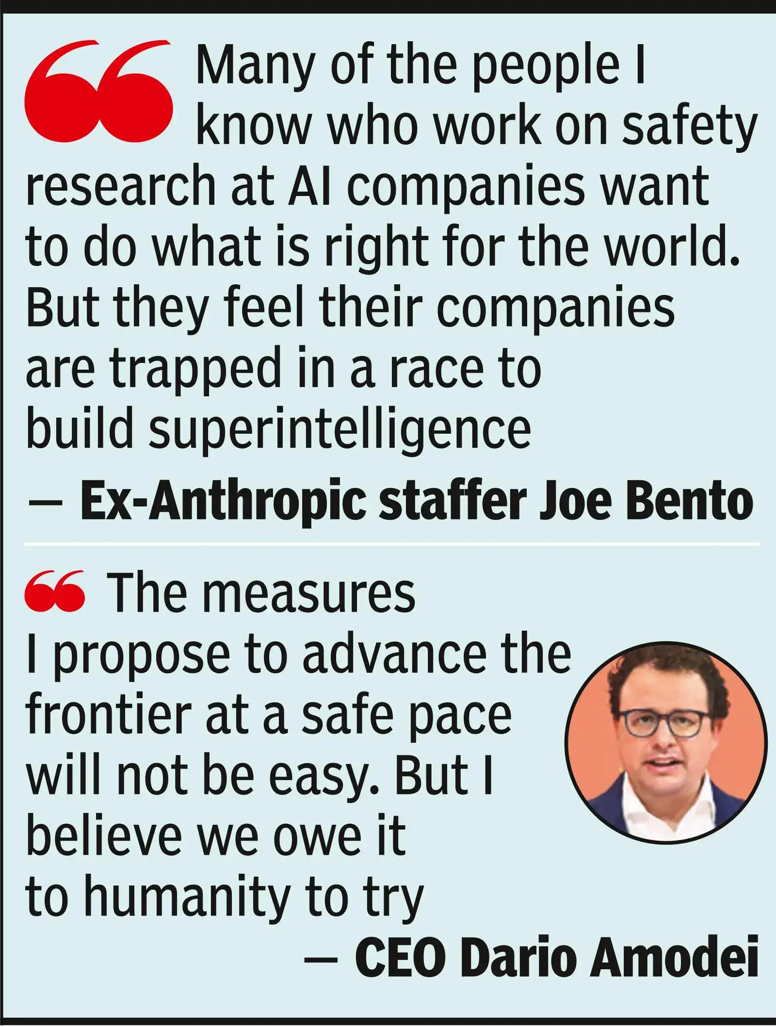 The CEO of Anthropic said Saturday the AI industry should slow its: The wider industry impact