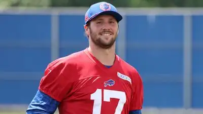 Josh Allen had plenty of reasons to celebrate after leading the Buffalo Bills to a 41-31
