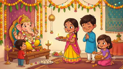 Lord Ganesha’s large ears are often understood as a reminder to listen carefully, while