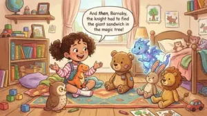 Talking to stuffed animals, toys or imaginary friends is usually a normal part of childhood