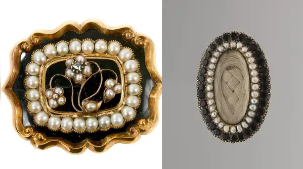 Pinterest One of the most intimate types of Victorian mourning jewellery was hair jewellery —