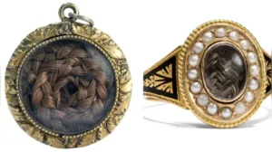 Pinterest One of the most intimate types of Victorian mourning jewellery was hair jewellery —