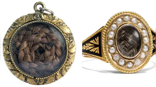 Pinterest One of the most intimate types of Victorian mourning jewellery was hair jewellery —