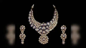 temple jewellery and antique finishes closely associated with South Indian brides, Polki