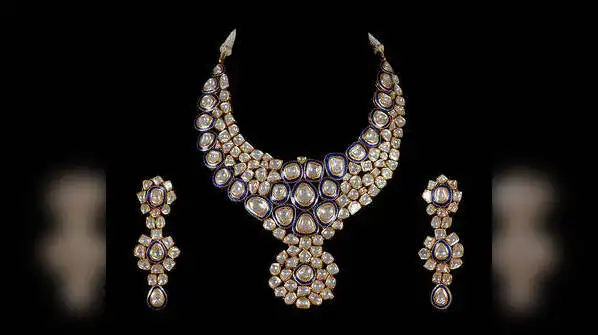 temple jewellery and antique finishes closely associated with South Indian brides, Polki