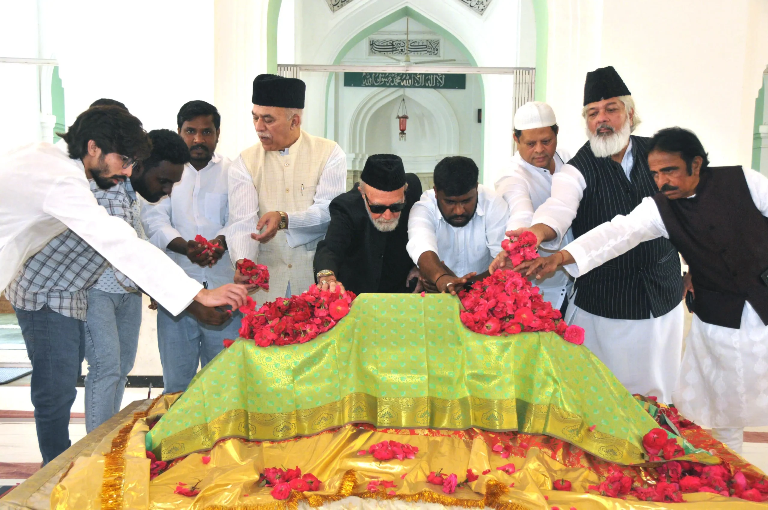 The 59th death anniversary of Mir Osman Ali Khan, the last Nizam of Hyderabad, was observed