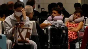 US airports across the Northeast began returning to normal on Monday after a telecommunications