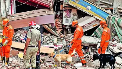 2 more bodies found, toll climbs to 7; owner earned Rs 4L/month — Satya Niketan building collapse