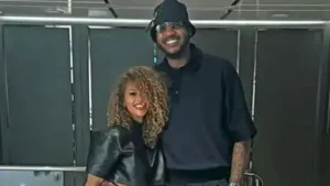 Carmelo Anthony’s rumored girlfriend Racquel Smith has drawn attention after appearing