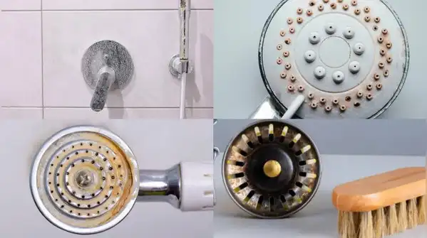 If your water's particularly hard, a light vinegar mist sprayed on after each shower helps keep