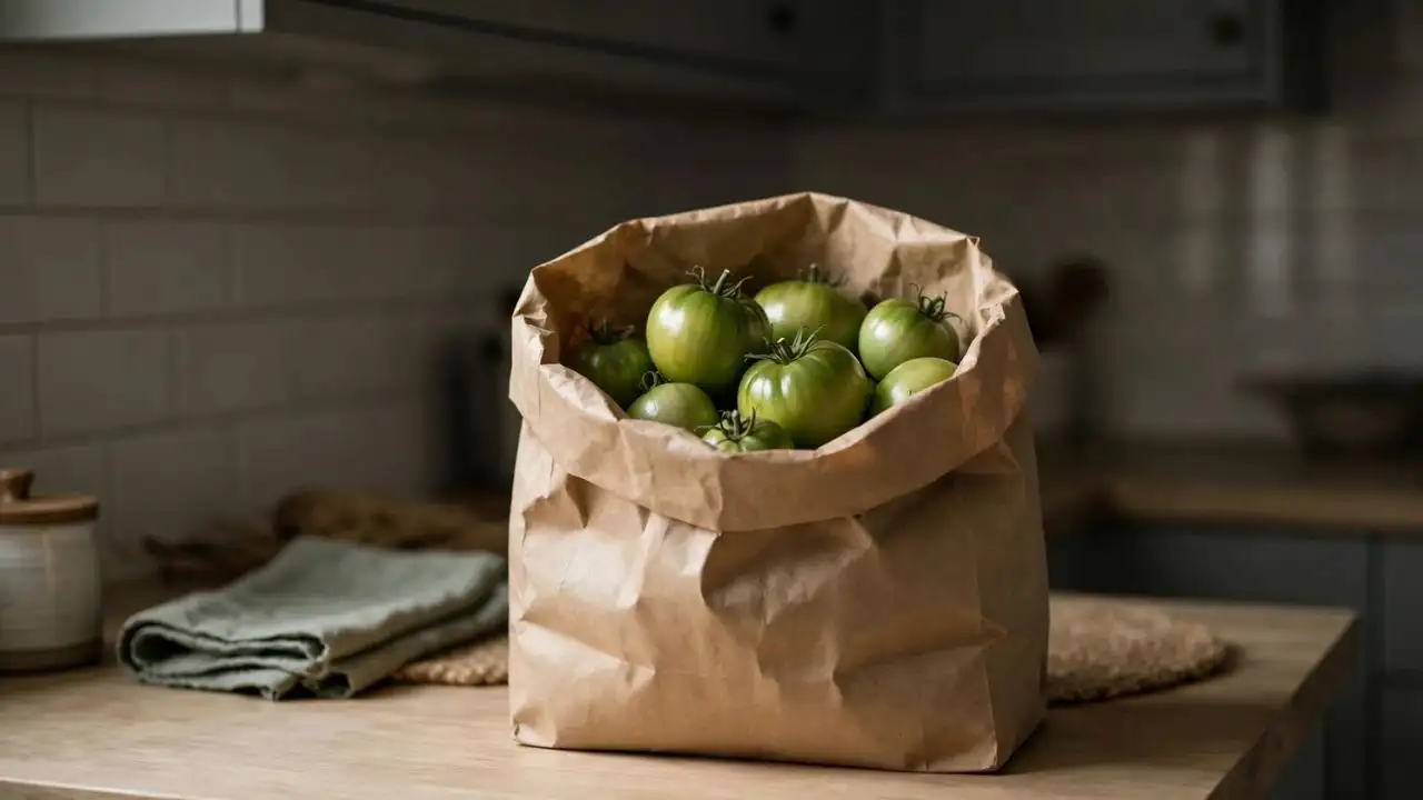 Green tomatoes can also ripen indoors when kept in the right conditions
