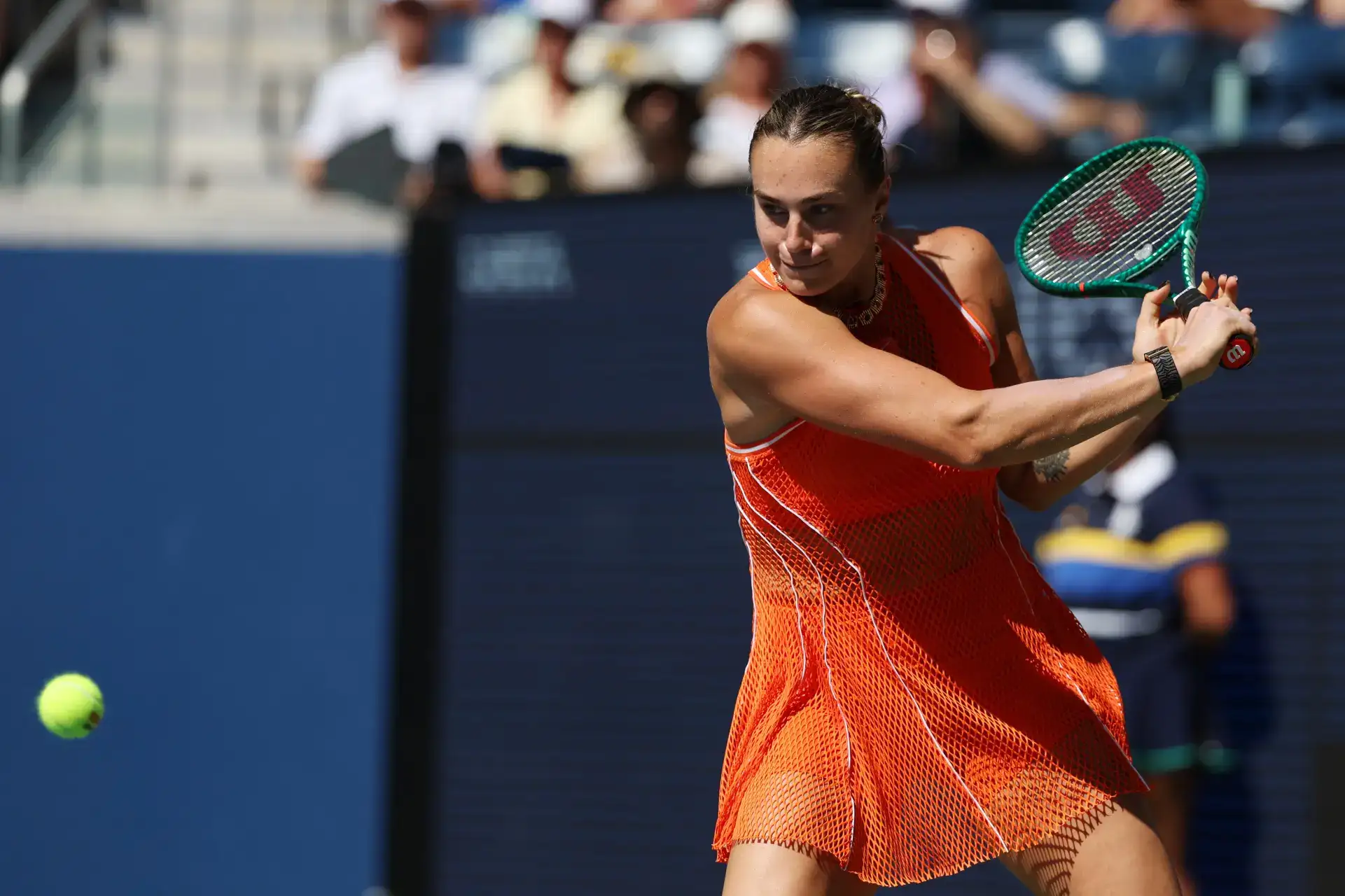 Aryna Sabalenka has joked that she might “receives high” herself if the cannabis smell keeps