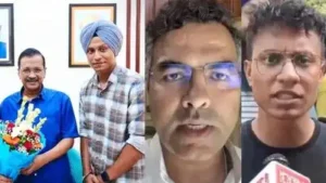 Delhi PWD Minister Parvesh Verma was involved in a confrontation with Sahib Singh over a newly