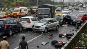 21-year-old held after car pile-up kills auto driver near Mumbai