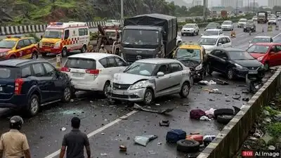 21-year-old held after car pile-up kills auto driver near Mumbai
