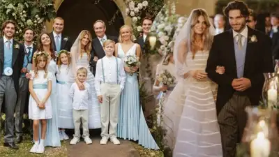 Jemima Goldsmith tied the knot with Cameron O'Reilly in a charming English ceremony