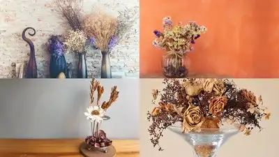 Dried flowers solve that problem entirely, holding their shape, colour, and character