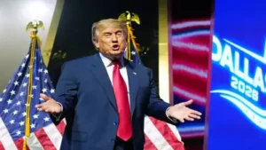 Trump had earlier pledged during a keynote address at a convention in Dallas to pay every adult