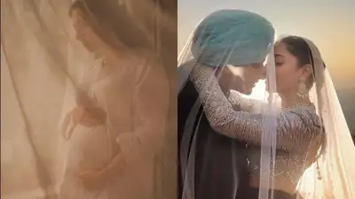 Pakistani actress Mahira Khan announces second pregnancy at 41 in a stunning white dress, expecting