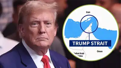 US President Donald Trump on Friday posted a map on Truth Social depicting the Strait of Hormuz