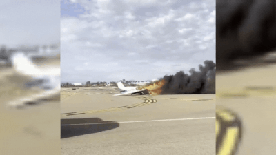 Two people were killed after a Cessna Skyhawk plane crashed and burst into flames while