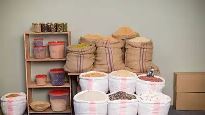 Where to keep rice bags, atta, oil and bulk groceries without cluttering your space — Small kitchen