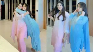 Pastels and festive dressing made a pretty combination at Sara Tendulkar and Saaniya Chandhok’s