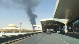Smoke rose near King Khalid International Airport in Riyadh: The wider industry impact