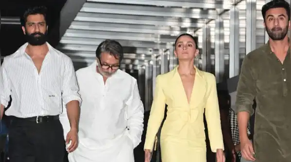 This time, the actor stepped out in a soft butter-yellow vintage Givenchy look, but it was