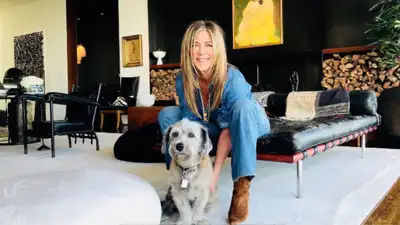 Here are some decor inspirations to take away from Aniston’s home The living room's main