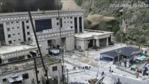 Scientists said there were “pre-event indications”, including meltwater that had turned visibly