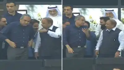 As players shook hands after the final, the broadcast showed the Royal Box at the Dubai