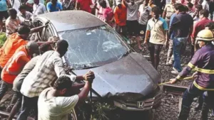 Days after BMW plunge, Navi Mumbai teen's Honda City skids 70ft down hill, tells the tale — 'Bunked