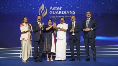 Agimol Pradeep, an Indian-origin nurse based in the UK, recently won the Aster Guardians Global