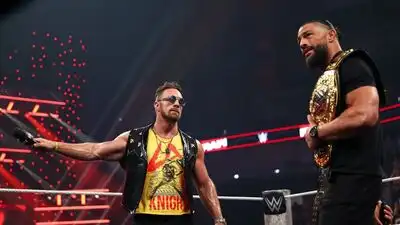 Knight didn't talk first and immediately went to the hit mode, dropping Reigns with a BFT