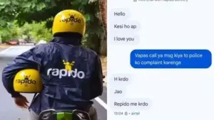Rapido driver dares woman to complain after 'I love you' message; company responds