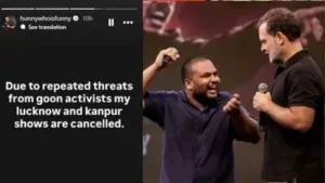 Comedian Pulkit Mani cancelled shows in three cities after a political controversy arose