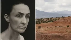 O’Keeffe bought a small house and seven acres at Ghost Ranch in 1940 and also maintained