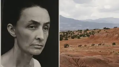 O’Keeffe bought a small house and seven acres at Ghost Ranch in 1940 and also maintained