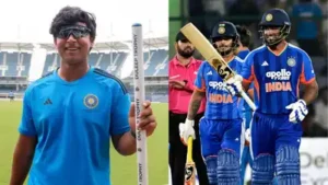 You are seeing a 15-year-old boy who has come after scoring 700-800 runs