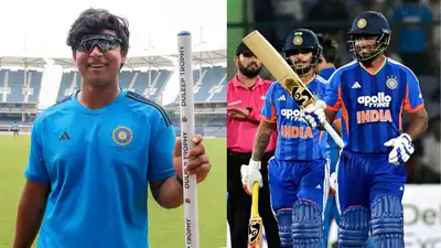 You are seeing a 15-year-old boy who has come after scoring 700-800 runs